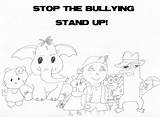 Bullying Stop Deviantart Darkened Child Coloring sketch template