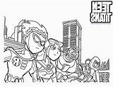 Coloring Titans Teen Pages Go Popular Ages sketch template