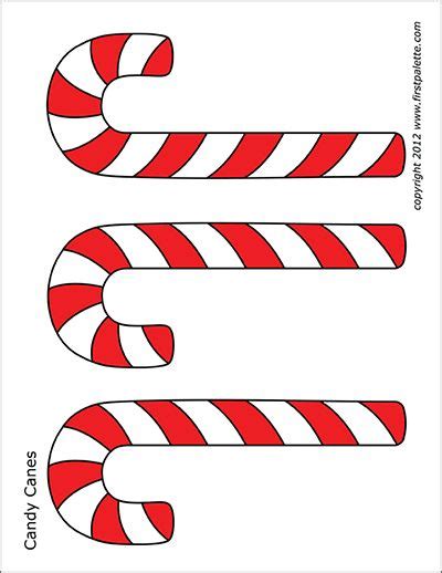 candy canes  printable templates coloring pages firstpalette