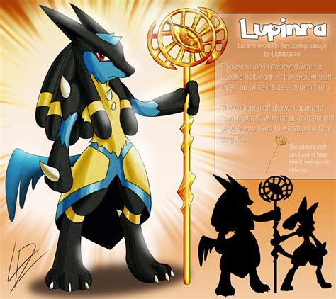 Lupinra Lucario Fan Evolution Concept By Xxlightsourcexx