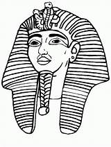 Coloring Pages Tut King Egypt Ancient Printable Popular sketch template