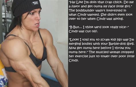 female muscle swap captions