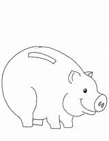 Coloring Bank Piggy Color Pages Luna Library Clipart Line Popular sketch template