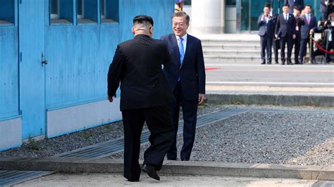 korea talks begin as kim jong un crosses to south s side of dmz the