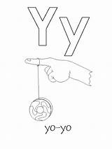 Coloring Pages Letter Yoyo Getcolorings Getdrawings sketch template