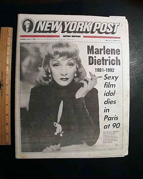 marlene dietrich death rarenewspaperscom