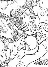 Spiderman Octopus Punching Doctor Coloring Pages Printable Categories sketch template