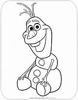 Olaf Disneyclips Funstuff sketch template