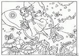 Coloring Meadow Colorkid Pages Flower Fairy Kids sketch template