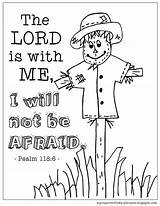Psalm Lord Afraid Mycupoverflows Scarecrow sketch template