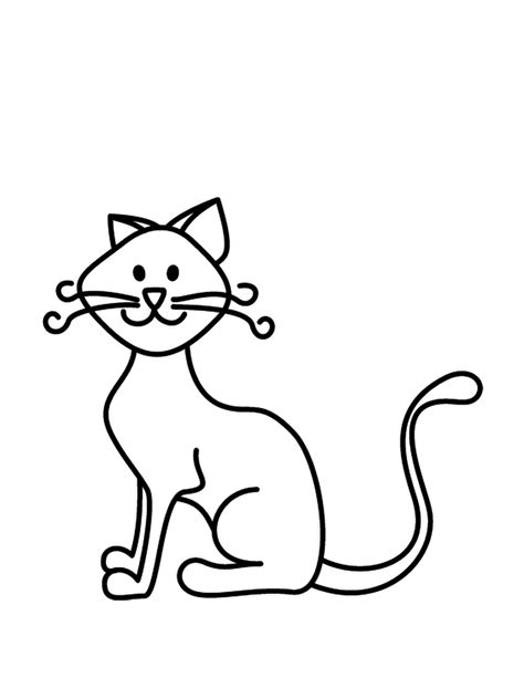 cat coloring page   clipart  clipart