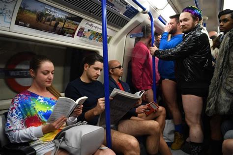 Londoners Strip Off For Annual No Trousers Tube Ride Metro News
