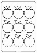 Apple Outline Printable Drawing Svg Coloringoo Cricut sketch template