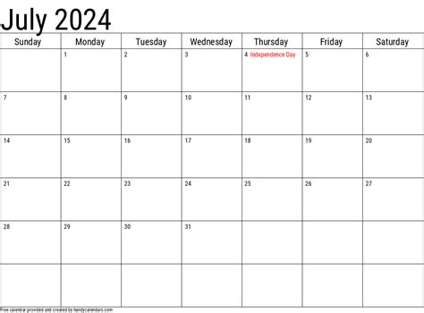 blank calendar printable july  calendar  ireland printable