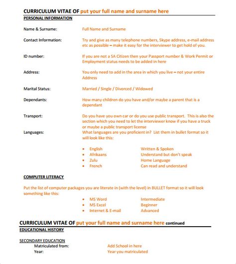 executive resume templates samples examples format sample