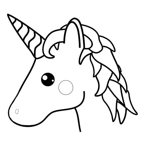 unicorn head pattern printable
