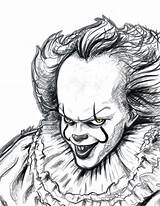 Pennywise Halloween Horror Clowns Horreur Malen Messy Dibujo Desenhos Chucky Terror Wise Payasos Dessins Idées Ausmalbild Matita Colorir Ligne Hugolescargot sketch template