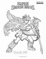 Palutena Smash sketch template