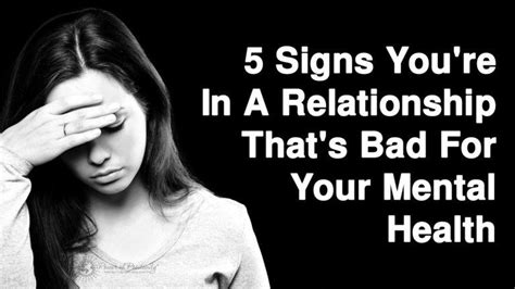 5 signs your relationship is affecting your mental health