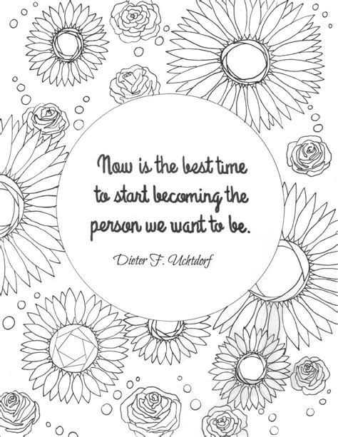 lds general conference quote coloring pages  young women relief