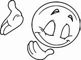 Emoji Bowing Down sketch template
