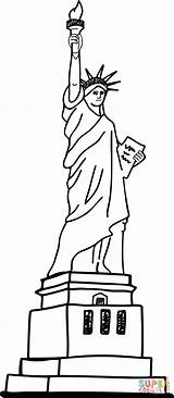 Estatua Libertad Liberty Statua Wolności Kolorowanka sketch template