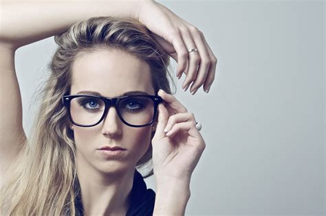 wallpaper face black model blonde women with glasses