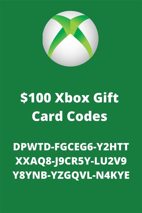 100 Xbox T Card Codes 2021 In 2021 Xbox T Card T Card