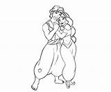 Aladdin Jasmine Coloring Pages Coloring4free Loves Princess Popular Library Clipart Printable Collection sketch template