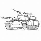 Tank Armored Vehicle sketch template