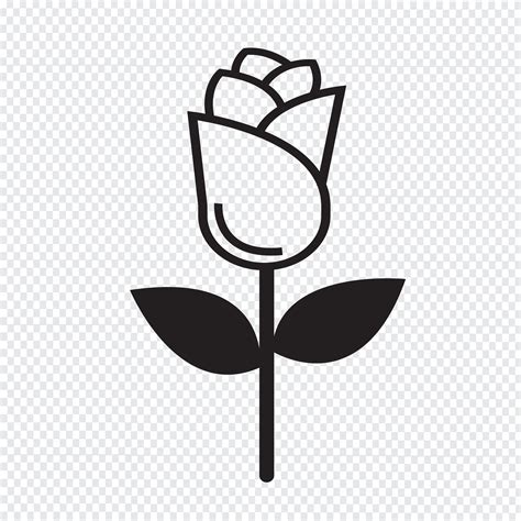 rose icon symbol sign  vector art  vecteezy