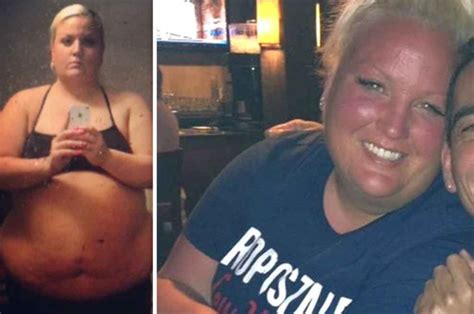 obese 26st woman loses half her body weight in one year