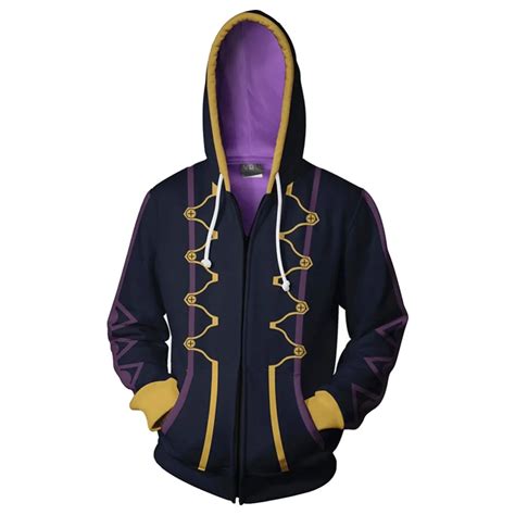 fire emblem cosplay robin hoodie  print jacket halloween women men zipper  hoodie