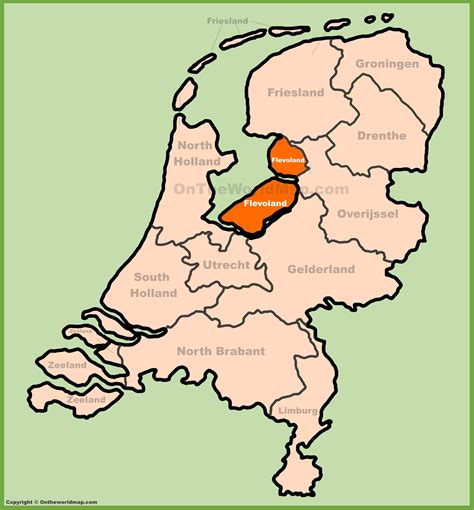 flevoland location   netherlands map ontheworldmapcom