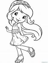 Strawberry Shortcake Coloring Princess Pages Getcolorings sketch template