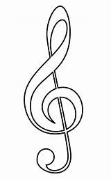 Treble Clef Notes Music Drawings Choose Board Template sketch template
