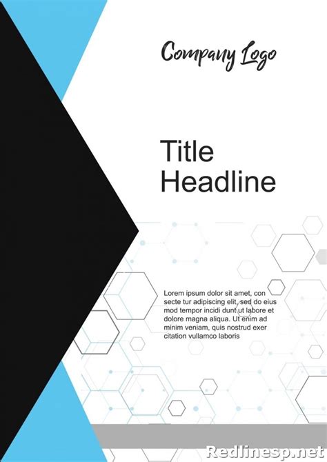 cover page template redlinesp