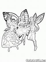 Coloring Mariposa Pages Barbie Fairy Princess Butterflies Colorkid Tô Màu Adult Print Having Fun Sách Nhộn Hellokids Vui Fiction Kids sketch template