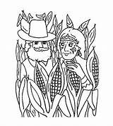 Coloring Corn Native Pages Stalk Indian American Field Thanksgiving Pilgrim During Comments Coloringhome Library Clipart Color sketch template