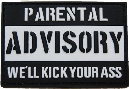 parental advisory parody rubber velcro morale patch morale patch funny patches patches