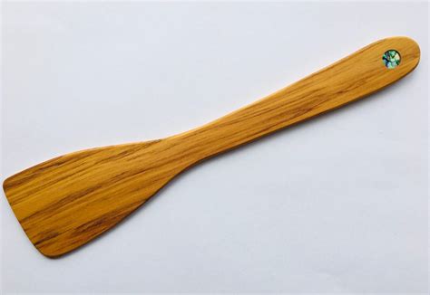 rimu wooden spatula paua dot naturally wood