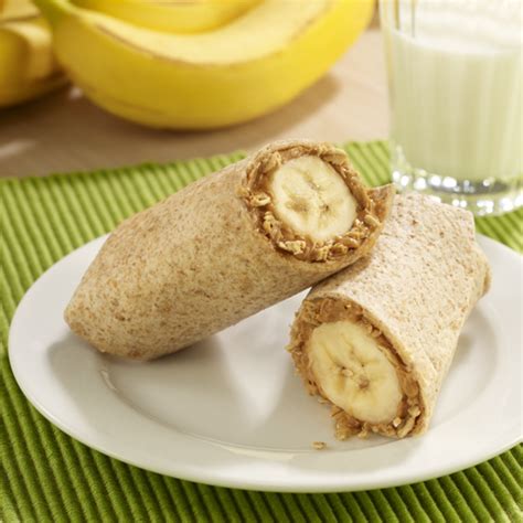 peanut butter  banana roll ups ready set eat