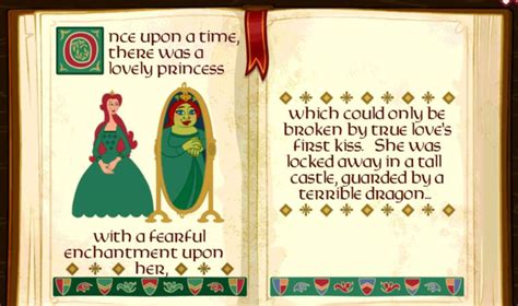 Princess Fiona And Her Ogress Curse In A Storybook From Shrek Shrek