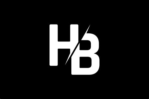 monogram hb logo design grafik von greenlines studios creative fabrica