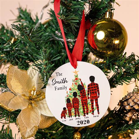 user defined family christmas ornament