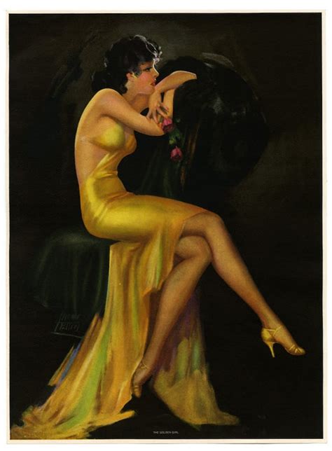 Irene Patten Print The Golden Girl Art Deco Jazz Era Flapper
