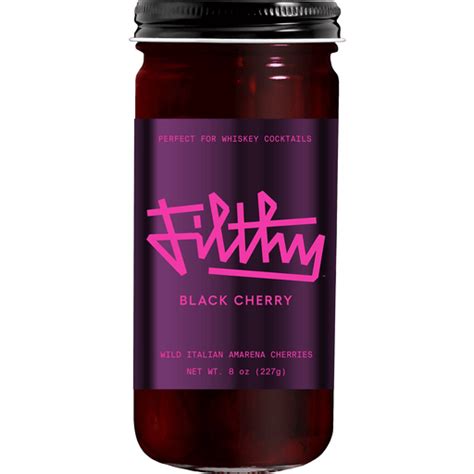 filthy black cherries 8 oz garnishes bevmo