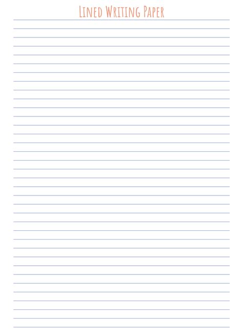 blank notebook paper printable