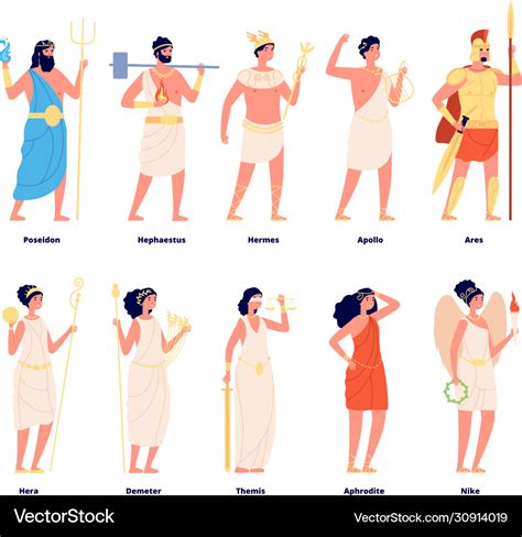greek gods  goddesses pictures  descriptions