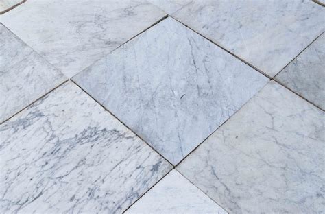 reclaimed antique carrara marble floor tiles   uk architectural